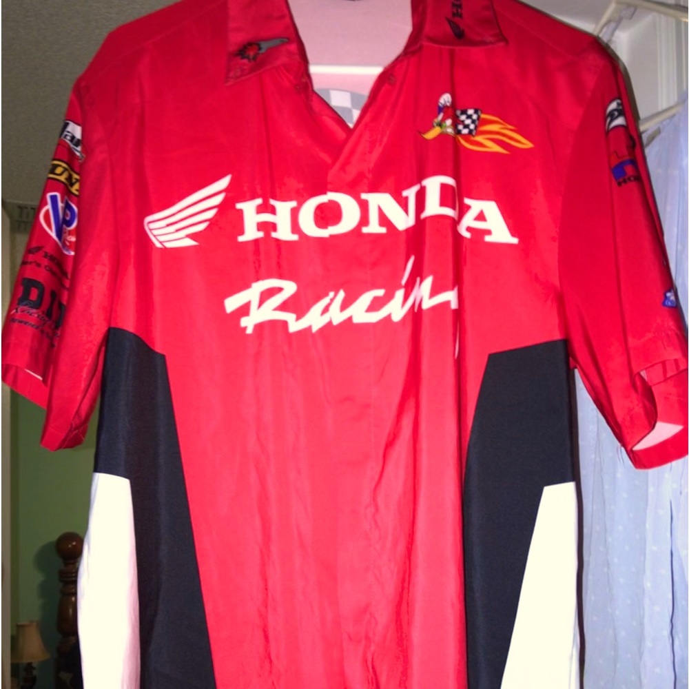 Joe Rocket Honda Racing Men’s Woodpecker Pit Crew Shirt